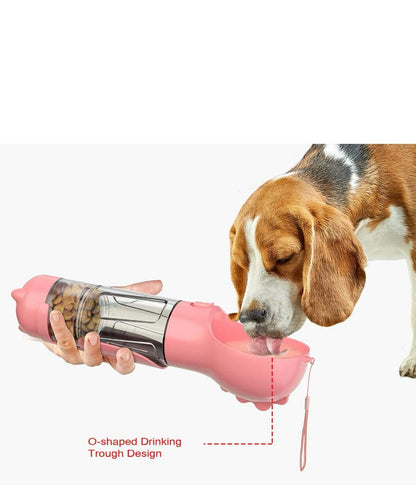 Travel-Ready Multifunctional Pet Bottle Water & Food in One