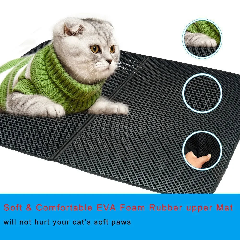 ComfortSoft Cat Litter Mat Mess Free  Hassle-Free Clean-Up