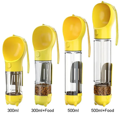 Travel-Ready Multifunctional Pet Bottle Water & Food in One